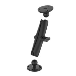 RAM® Universal Double Ball Mount with Two Round Plates