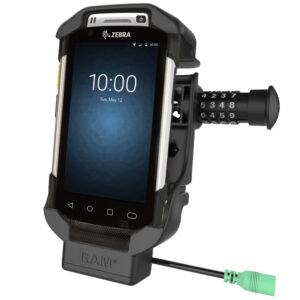 RAM® Combo-Locking Form-Fit Powered Holder for Zebra TC70, 72, 75 & 77